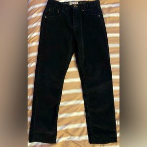 Zara boys corduroy black pants!